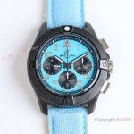 BLS Breitling Avenger 7750 Chronograph 44 mm Mens Watch Baby Blue Dial